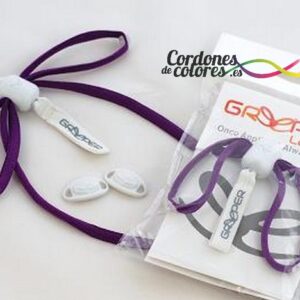 Cordon Ovalado Cierre Automatico Purpura Greeper Sport Purple 120