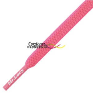 Cordon Plano Elastico Rosa Fluorescente Flexies Neon Pink