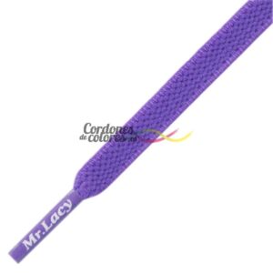 Cordones Planos Elásticos Violeta Flexies Violet