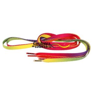 Cordon Plano Impreso Arcoiris Special Rainbow Tubelaces