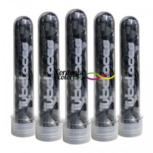 Cordon Plano Impreso Camuflaje Gris Special Camo Grey Tubelaces