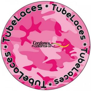 Cordon Plano Impreso Camuflaje Rosa Special Camo Pink Tubelaces