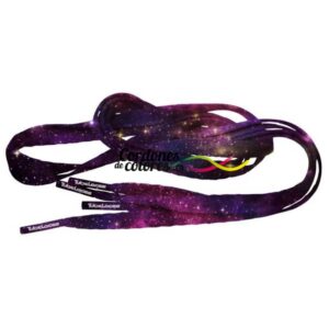Cordon Plano Impreso Galaxia Special Galaxy Tubelaces