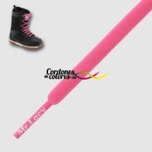 Cordon Redondo Snow Rosa Fluorescente Snowies Neon Pink 275