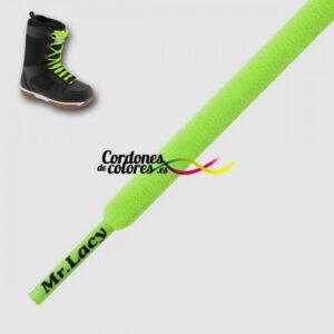 Cordon Redondo Snow Verde Fluorescente Snowies Neon Green 275