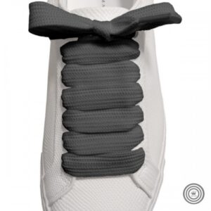 Cordones Anchos Planos XL Gris