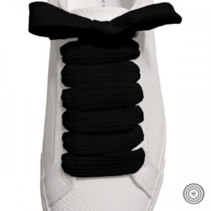 Cordones Anchos Planos XL Negros