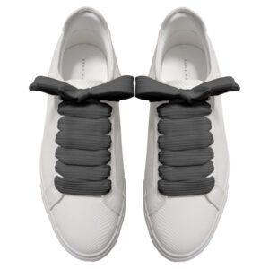 Cordones Anchos Planos XL Gris