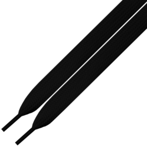 Cordones Anchos Planos XL Negros