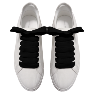 Cordones Anchos Planos XL Negros