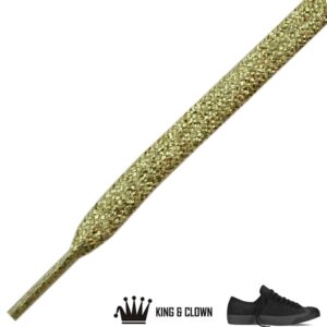 Cordones Brillantes Dorados Glitter Oro
