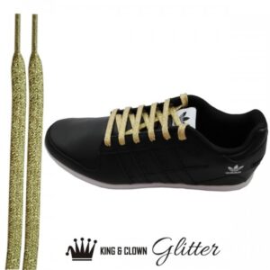 Cordones Brillantes Dorados Glitter Oro