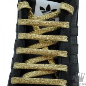 Cordones Brillantes Dorados Glitter Oro