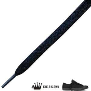Cordones Brillantes Negro Glitter