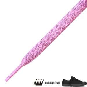 Cordones Brillantes Rosa Glitter