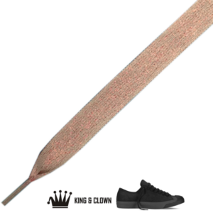 Cordones Cinta Chic Blanco Brillo Rojo