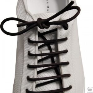 Cordones Cuero Serraje Redondos Marròn