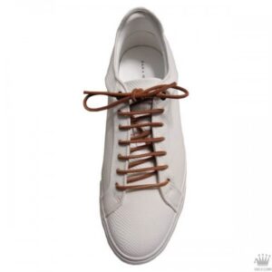 Cordones Cuero Serraje Redondos Melocotón