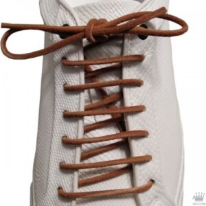 Cordones Cuero Serraje Redondos Melocotón