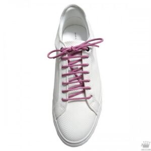 Cordones Cuero Serraje Redondos Rosa