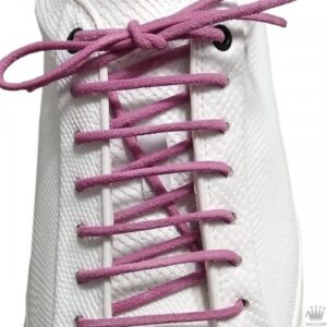 Cordones Cuero Serraje Redondos Rosa
