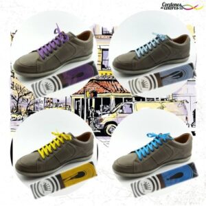 Cordones Planos Vestir Purpura Cool Dress Purple