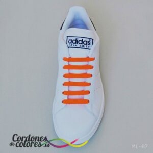 Cordones Elasticos mini LACCI Naranja Fluor