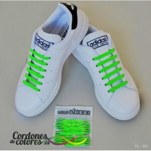 Cordones Elasticos mini LACCI Verde Fluor