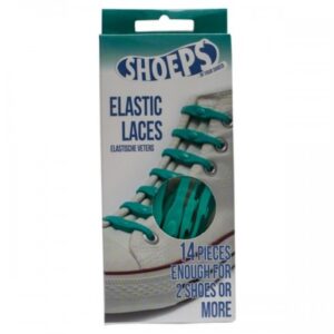 Cordones Elásticos Shoeps Verde Oceano
