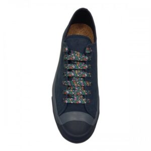 Cordones Estampados Flores Mini Azul Exclusive
