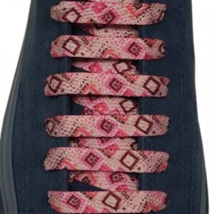 Cordones Estampados Rombos Rosas Exclusive
