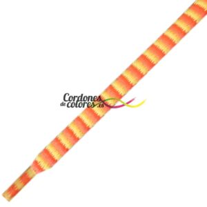 Cordon Ovalado Impreso Naranja Fluorescente Padded Carnival