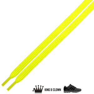 Cordones Planos Sport Amarillo Fluor