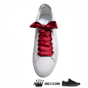 Cordones Raso Anchos Basket Heart Rojo