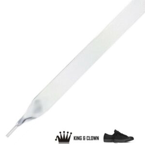 Cordones Raso Anchos Basket Heart Blanco