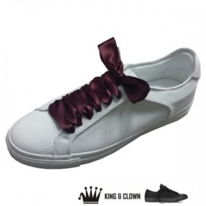 Cordones Raso Anchos Basket Heart Borgoña