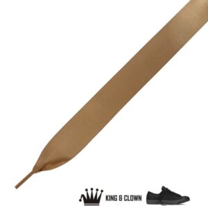 Cordones Raso Anchos Basket Heart Dorado