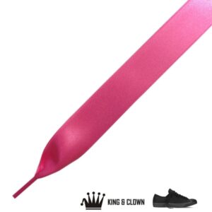 Cordones Raso Anchos Basket Heart Rosa Chicle