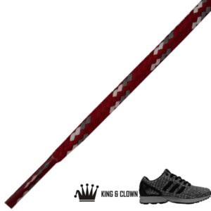 Cordones Redondos Sport Granate King and Clown