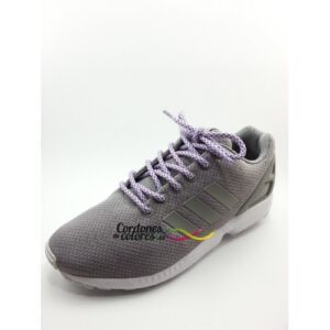 Cordones Redondos Rope Laces Blanco Purpura Tubelaces