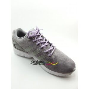 Cordones Redondos Rope Laces Blanco Purpura Tubelaces