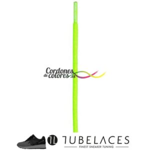 Cordones Redondos Rope Laces Solid Verde Fluor