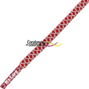 Cordones Redondos Rope Laces Rojo Blanco Ropies