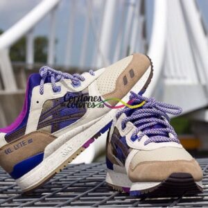 Cordones Redondos Rope Laces Violeta Blanco Ropies