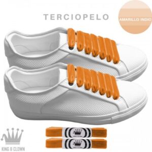 Cordones Terciopelo Amarillo Para Zapatillas