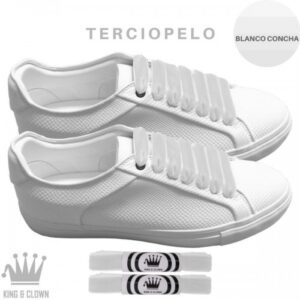 Cordones Terciopelo Blanco Para Zapatillas