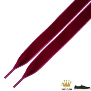 Cordones Terciopelo Fucsia Para Zapatillas