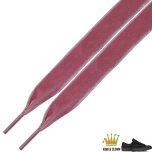 Cordones Terciopelo Rosa Para Zapatillas