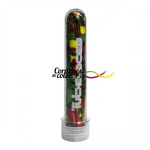 Cordon Plano Impreso Camuflaje Rasta Special Camo Rasta Tubelaces