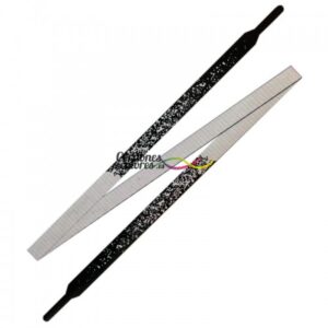 Cordon Plano Impreso Gold Splater Black White